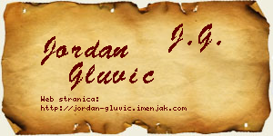 Jordan Gluvić vizit kartica